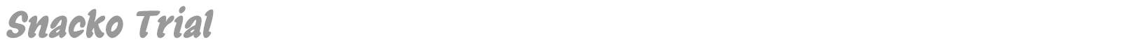 Snacko font preview